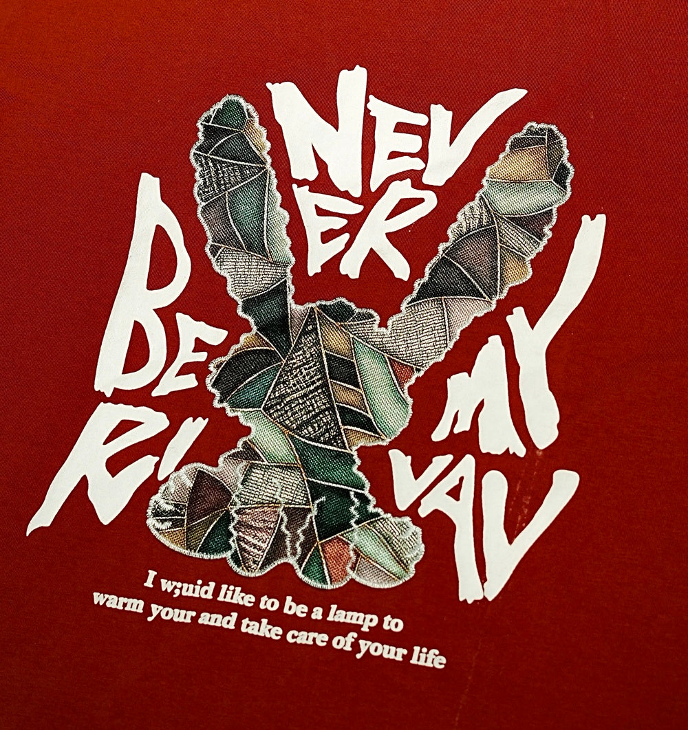 NEVER BE MY RIVAL" – Patchwork Bunny Drop