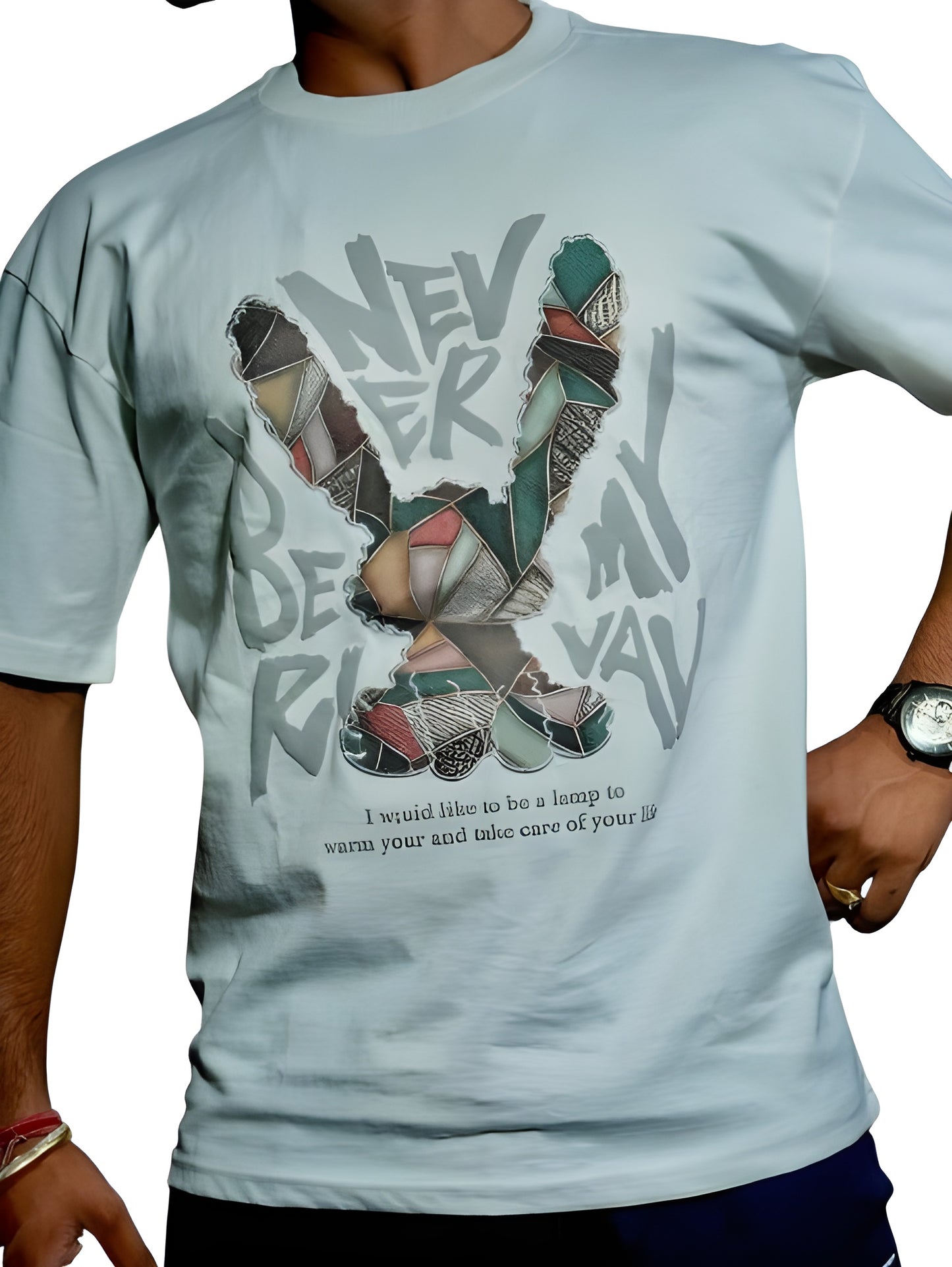 NEVER BE MY RIVAL" – Patchwork Bunny Drop