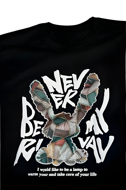 NEVER BE MY RIVAL" – Patchwork Bunny Drop